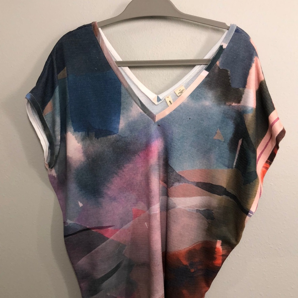 Moth medium watercolor tee shirt